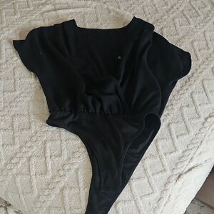 Bundle Sale | 4 for $20 | SHEIN Classic Black Wrap Bodysuit Size Large